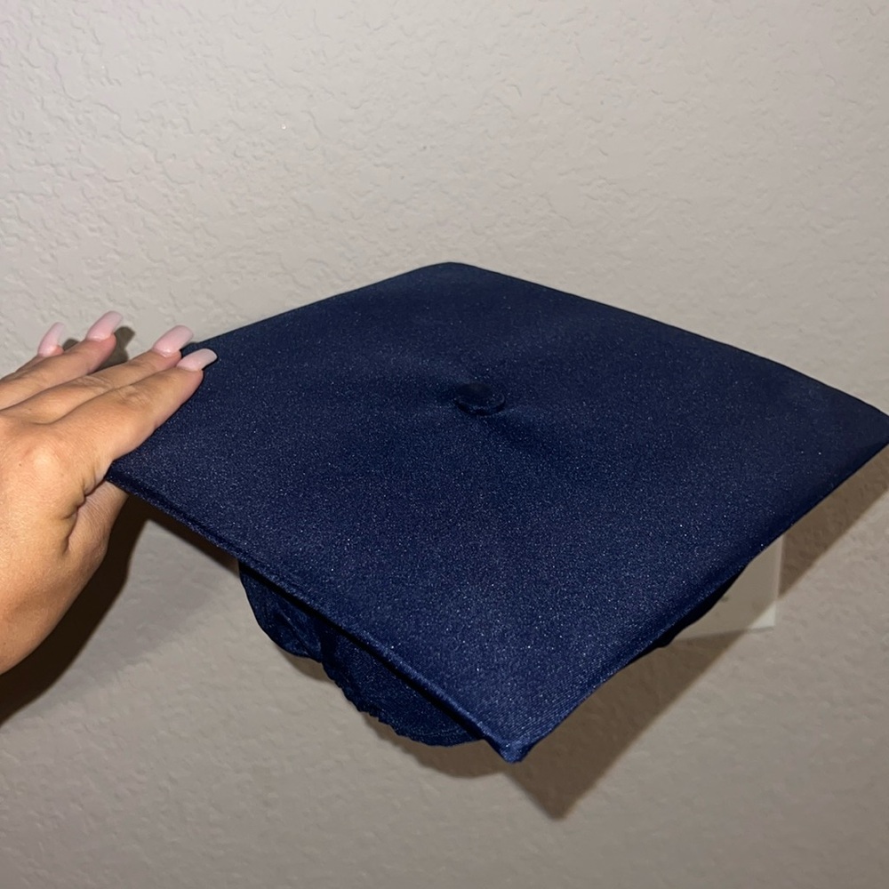 Navy blue graduation cap